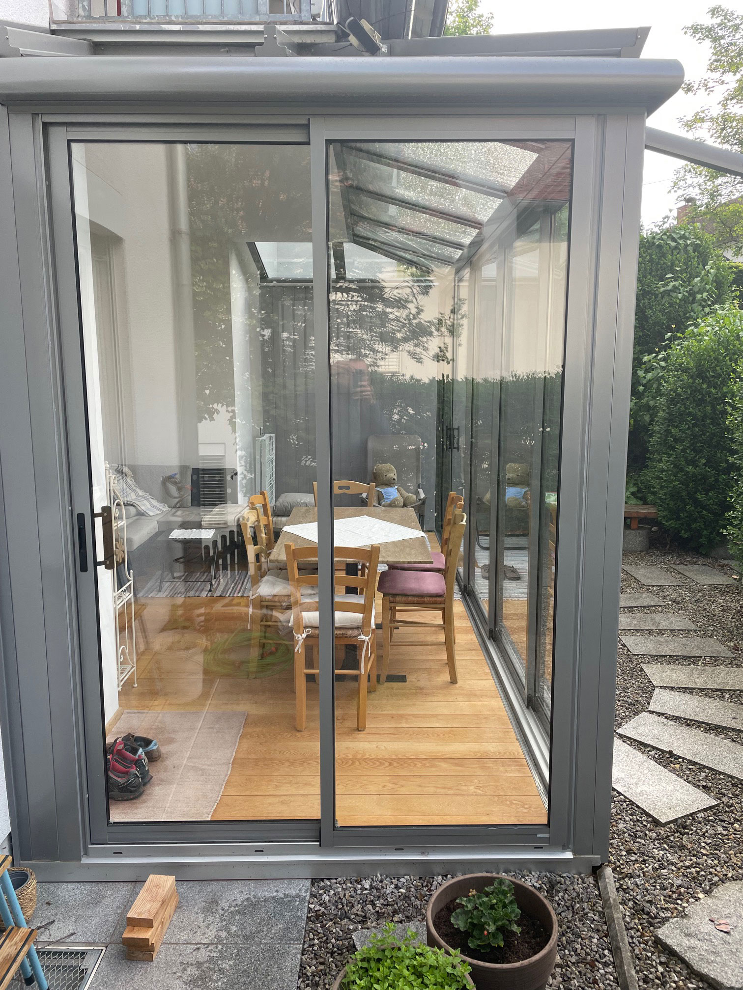 Schiebetür Glas für Terrasse Wintergarten Schmidinger