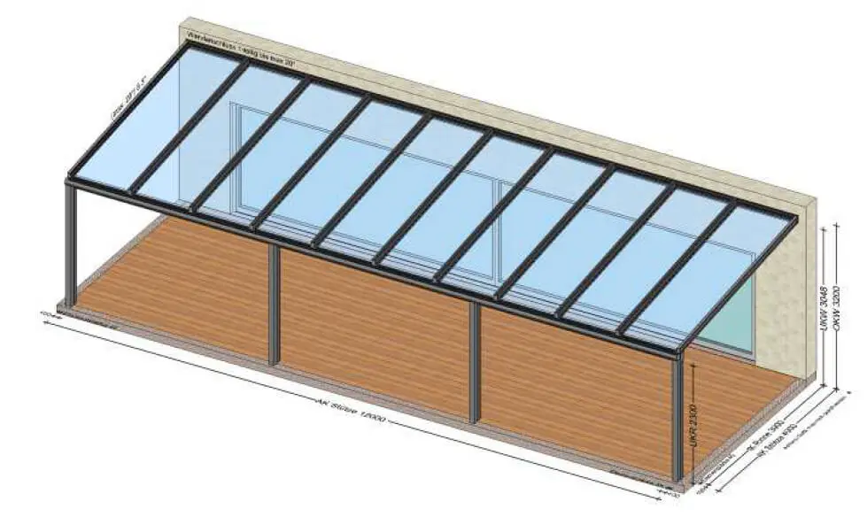 Aluminium Terrassenüberdachungen nach Maß - Planung