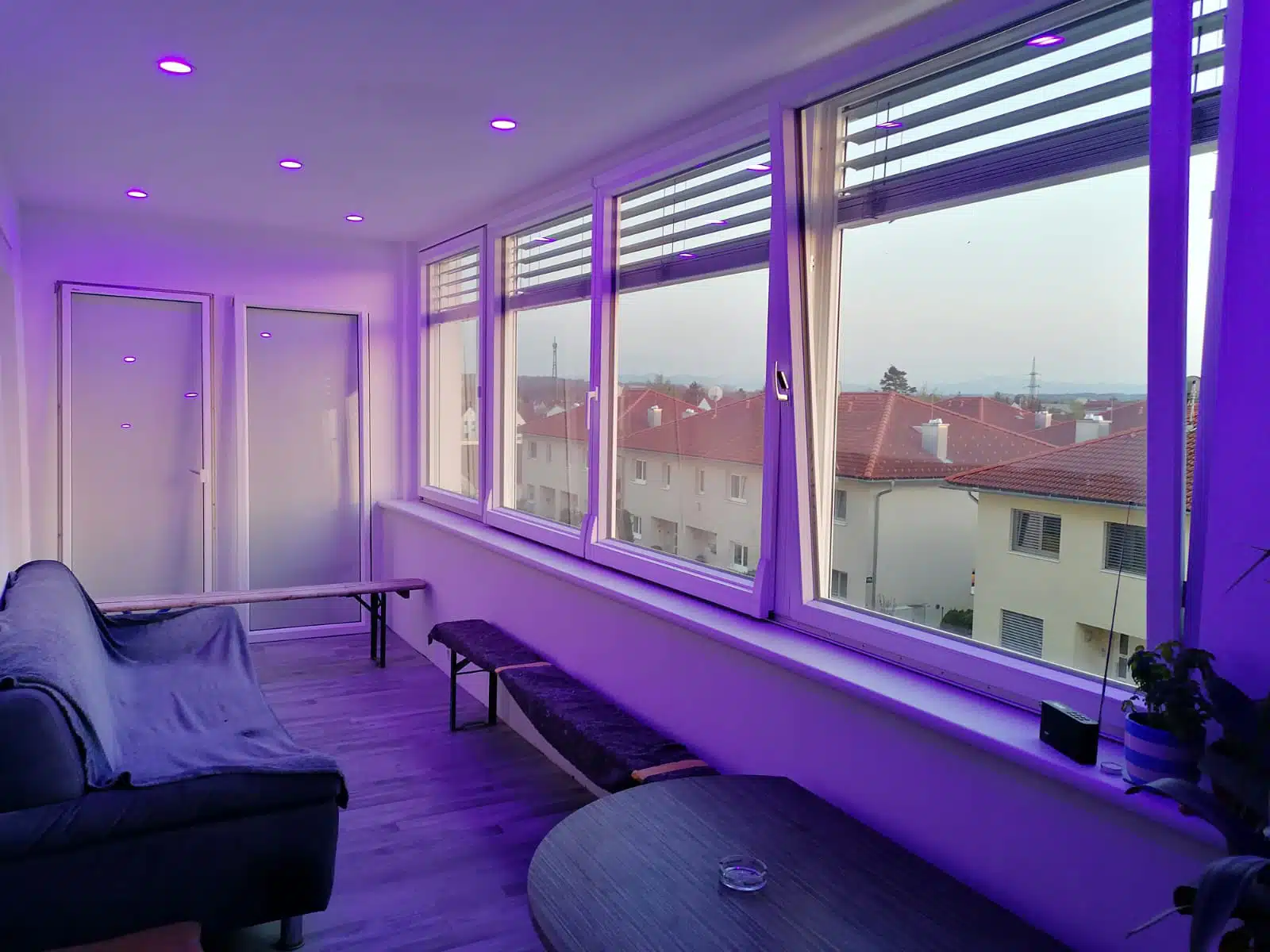 Balkon als Home-Office