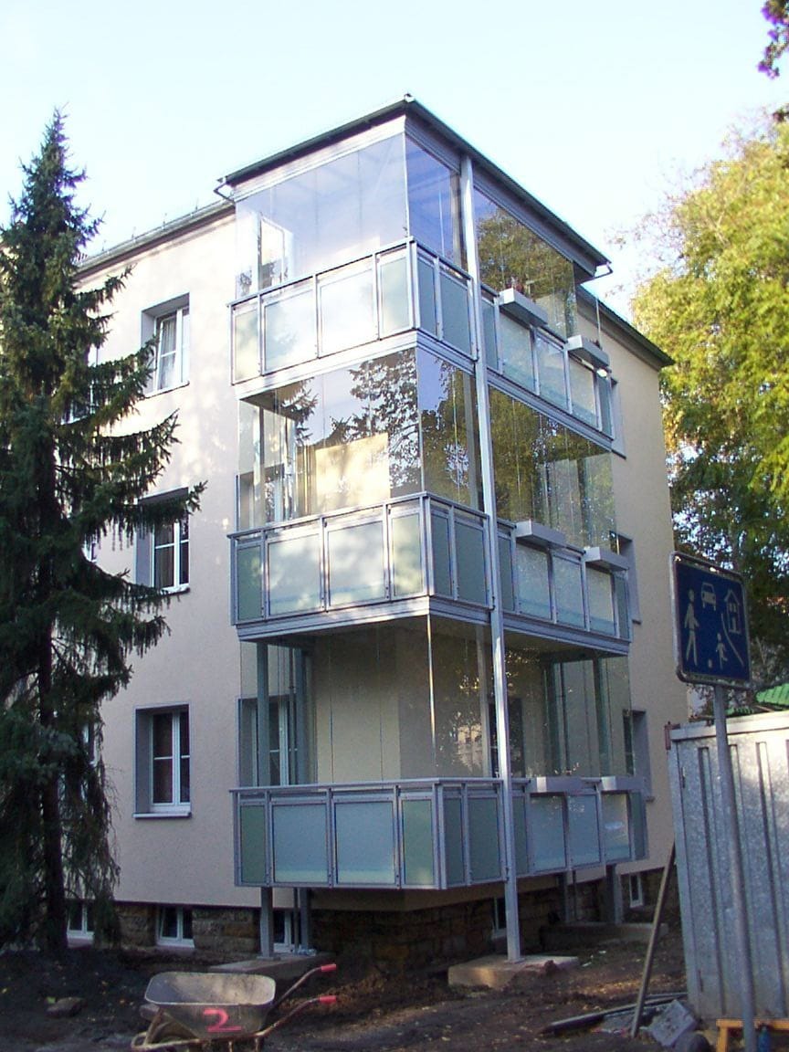 Balkon Wintergarten Ganzglas