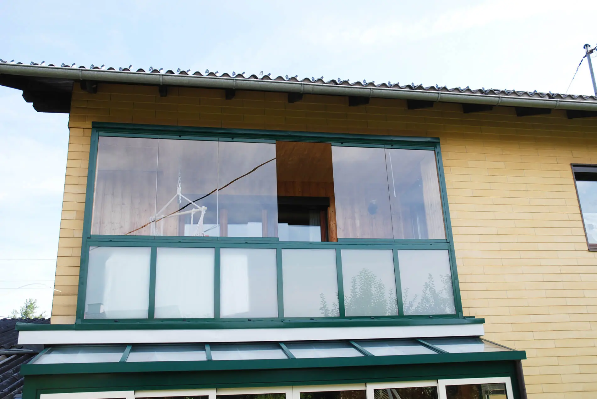 Balkonverglasung Schiebe-Dreh-System