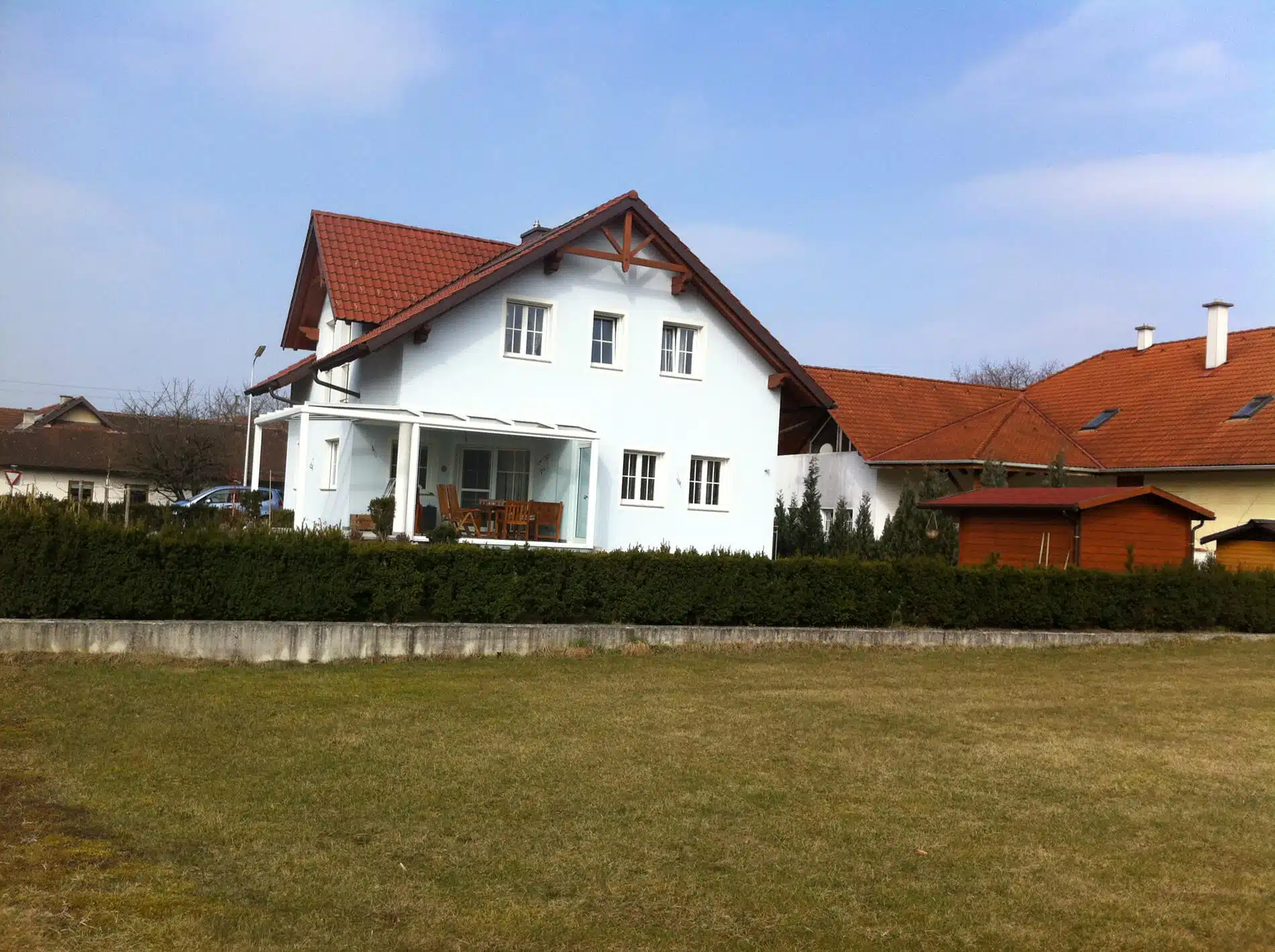 Eckterrasse Überdachung Alu Glas