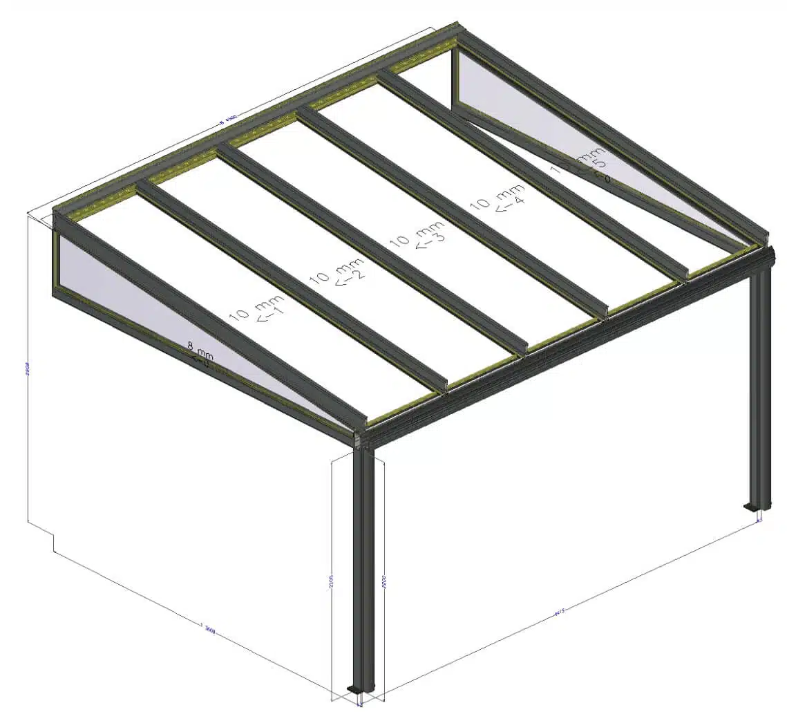 Entwurf Terrassenüberdachung