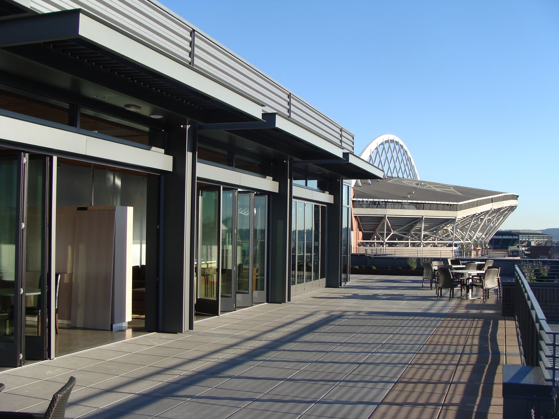 Faltschiebetüren Terrasse innen öffnend