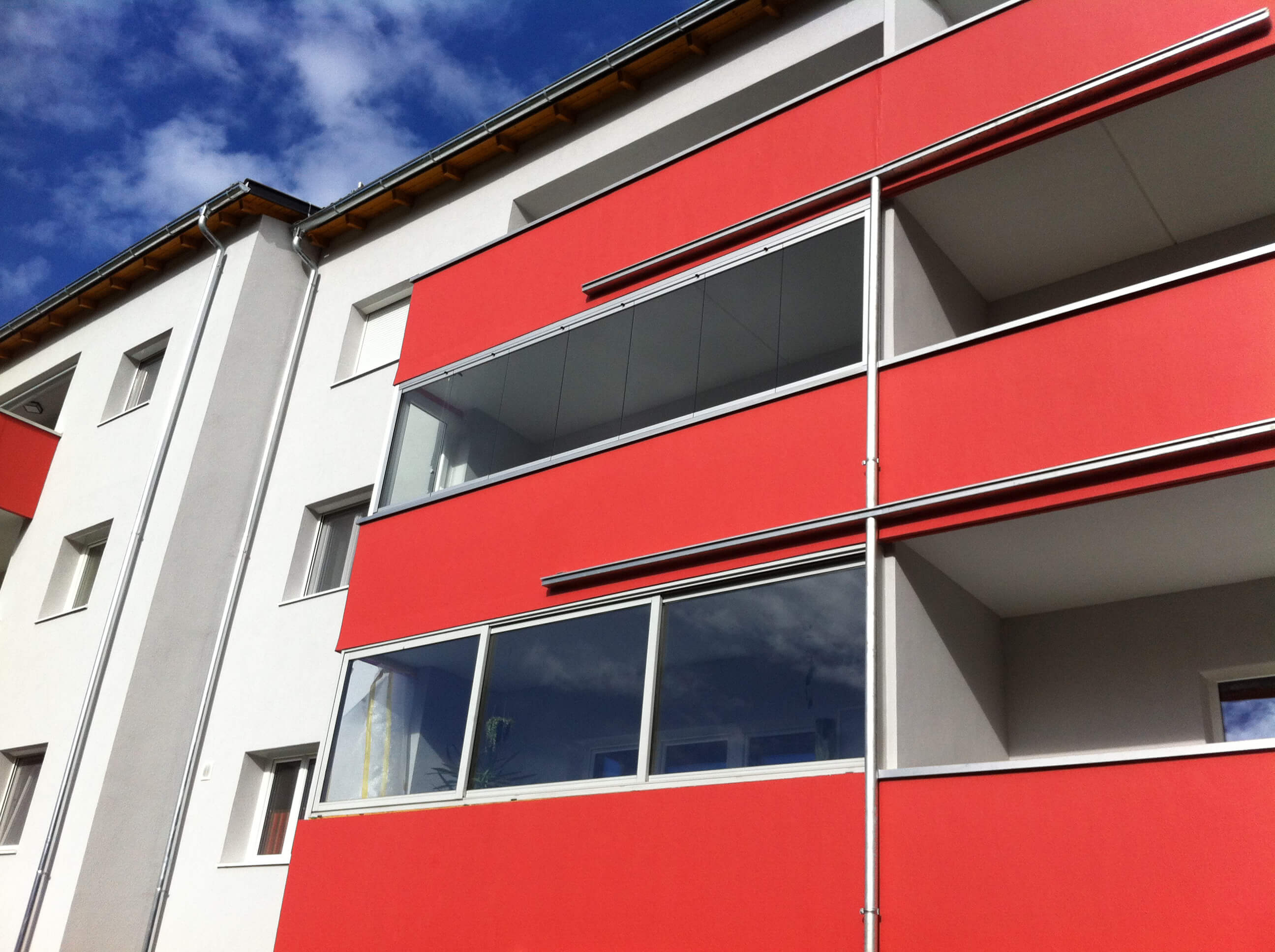 Glas Faltelemente Balkon