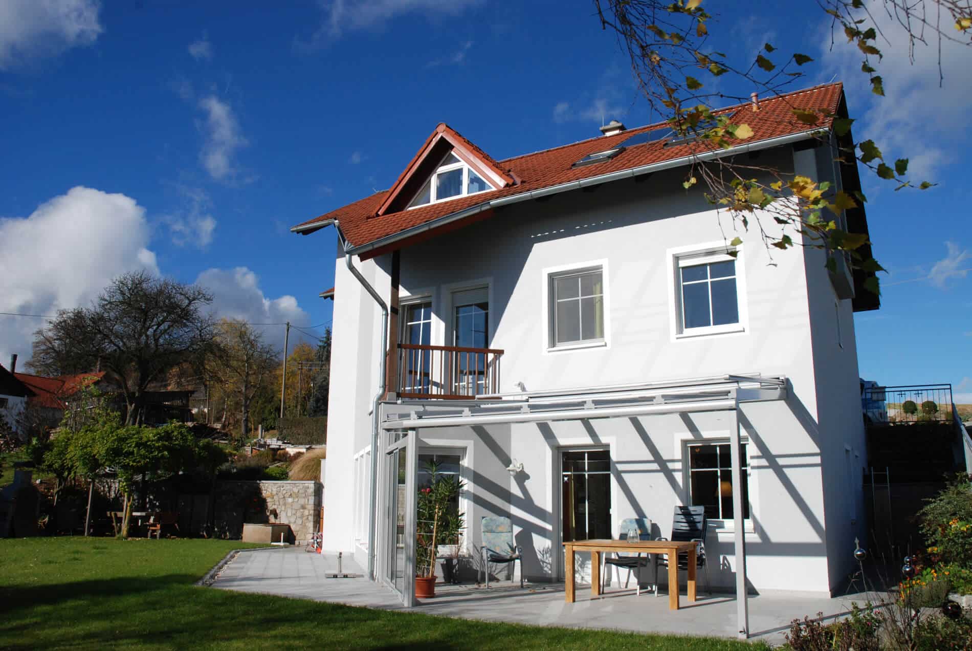 Glasdach für Terrassenüberdachung