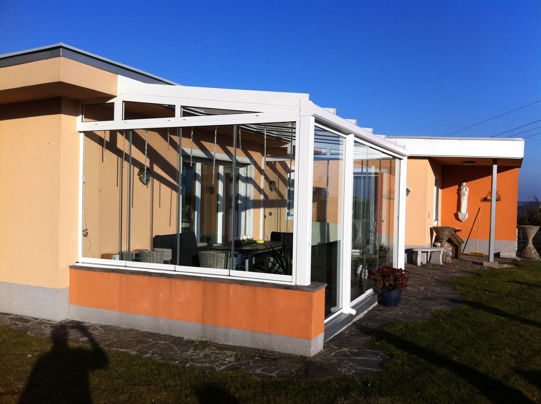 Glaselemente für Wintergarten