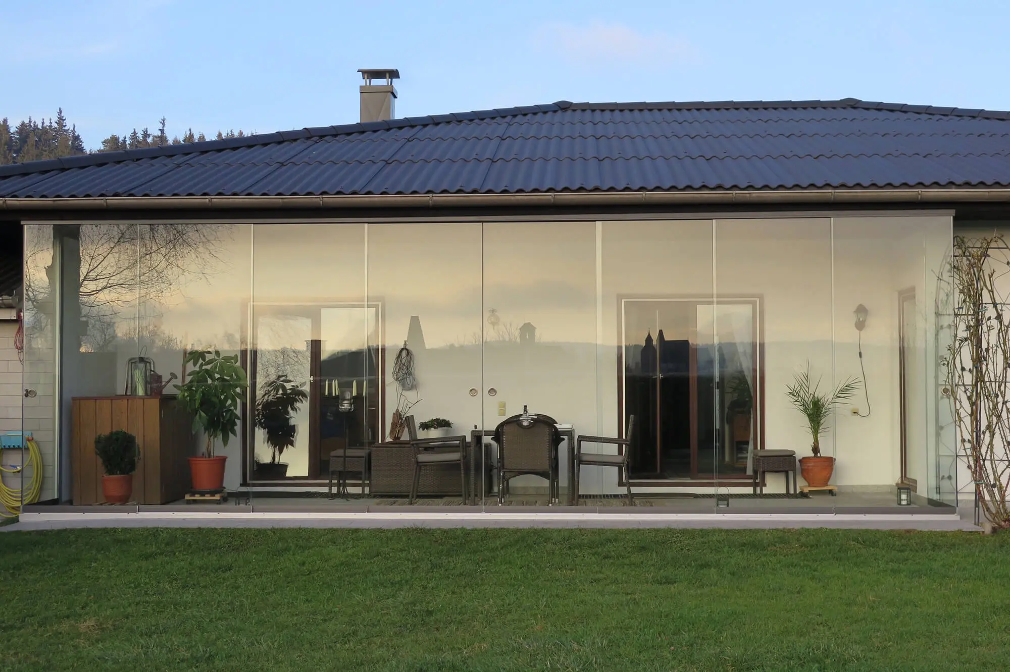 Glasschiebeelemente für Terrassen - Sunflex