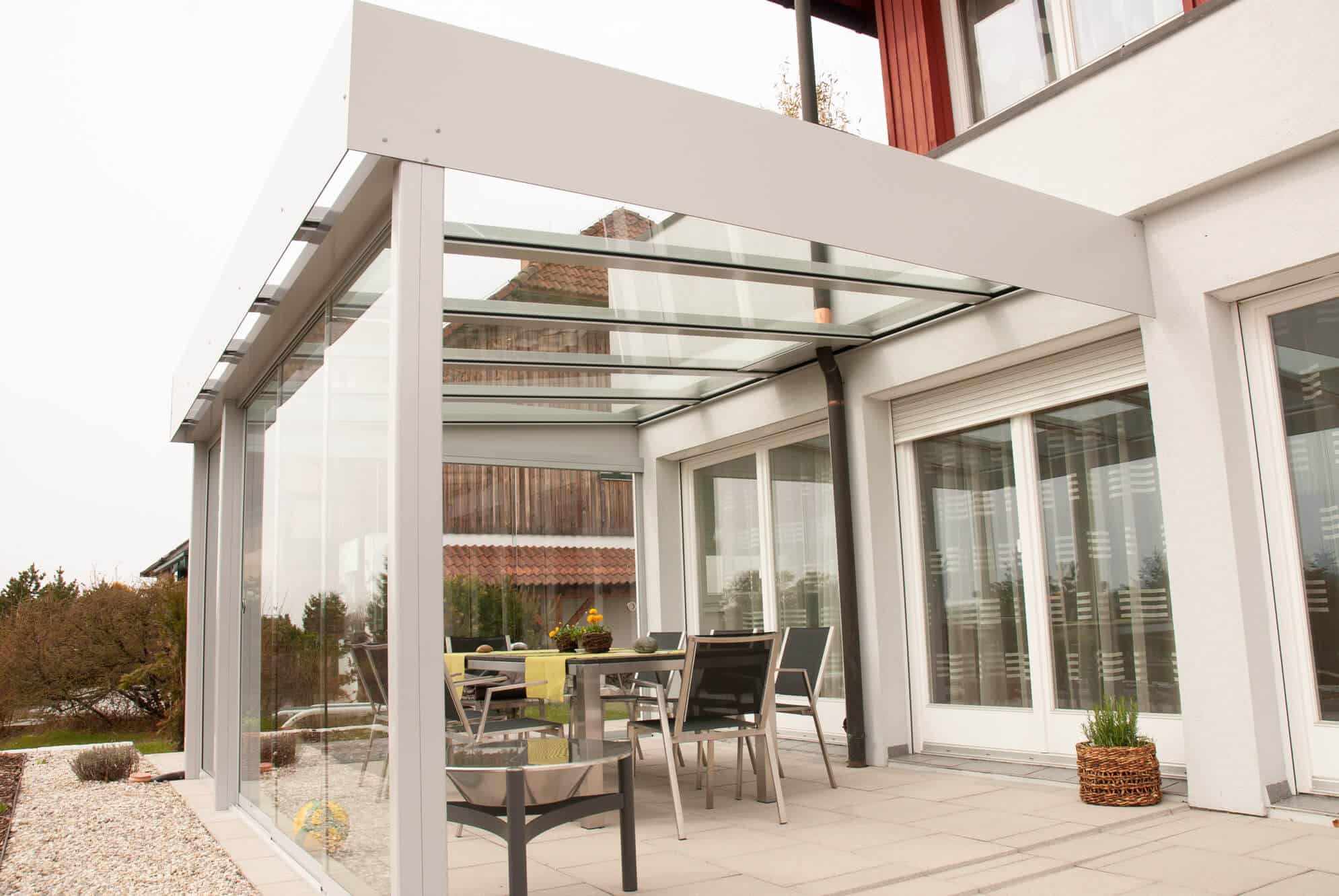 Glasüberdachungen für Terrassen