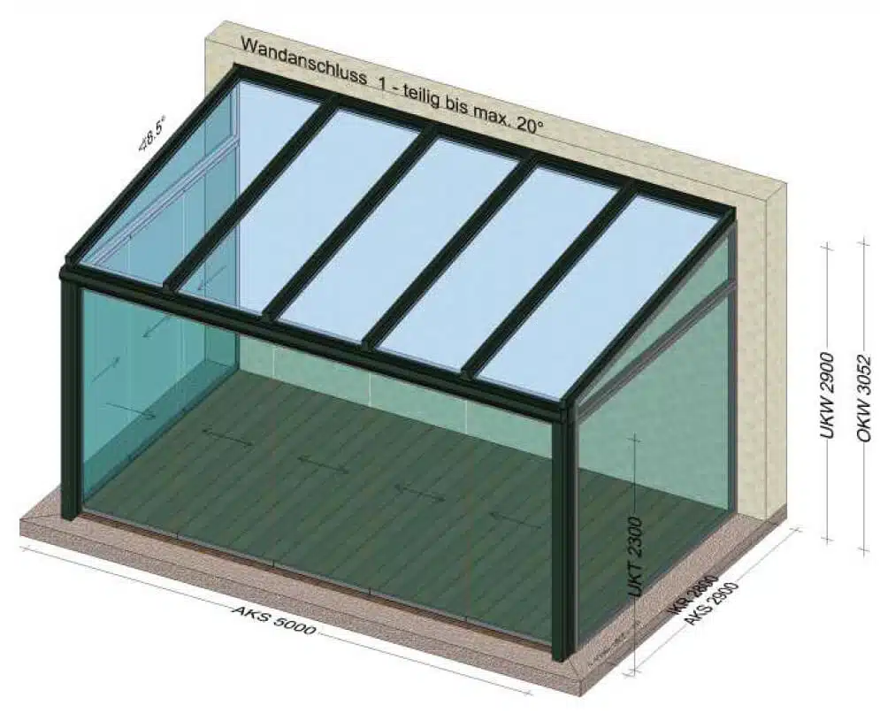 Hochwertige Sommergärten mit Sunflex Schiebeelemente