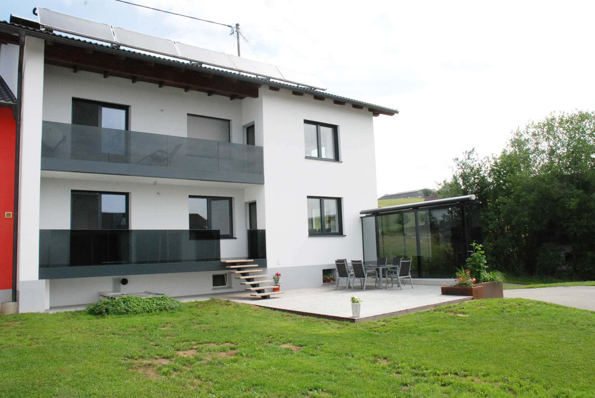 Mobiler Windschutz für Terrasse
