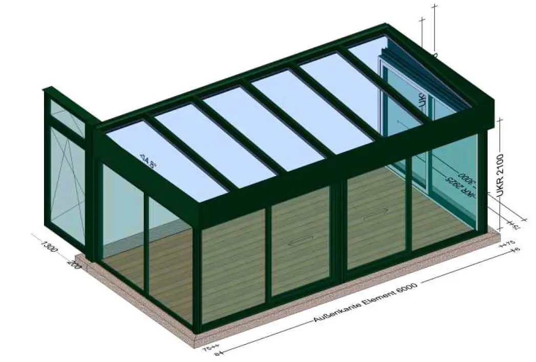 Moderne Wintergärten mit Flachdach - Planung