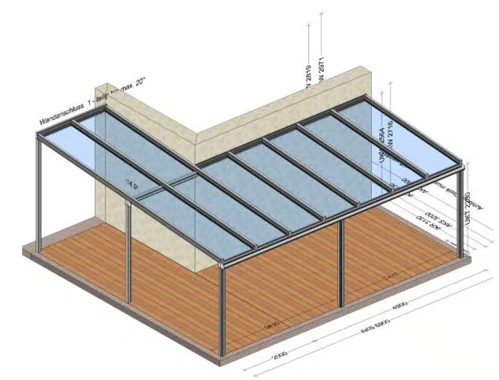 Pergola Glas Aluminium