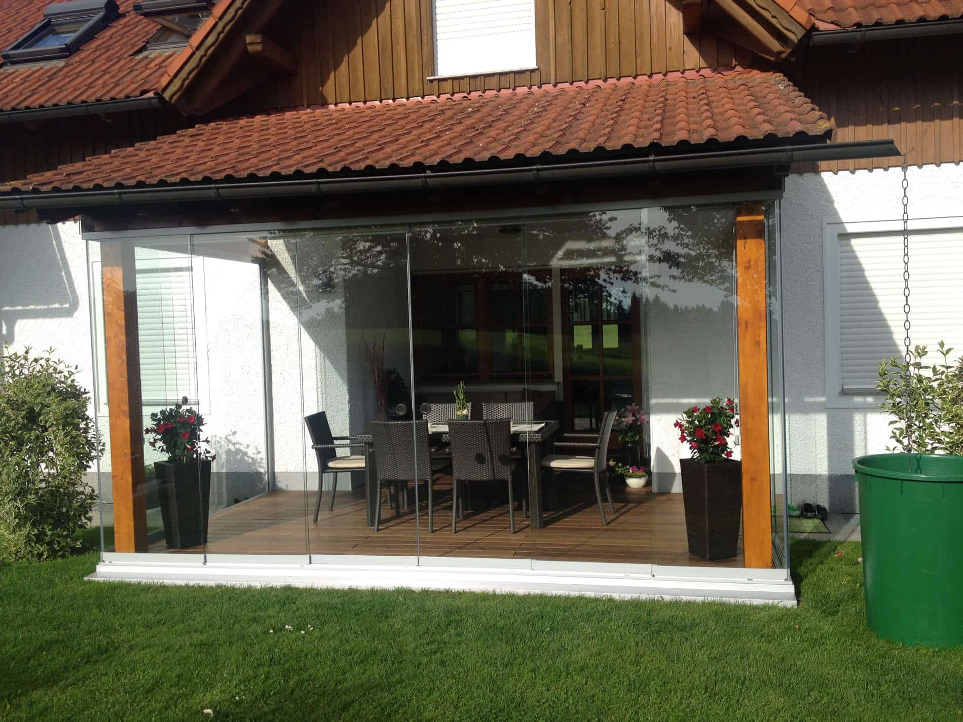 Schiebeelemente Glas Terrasse Preise