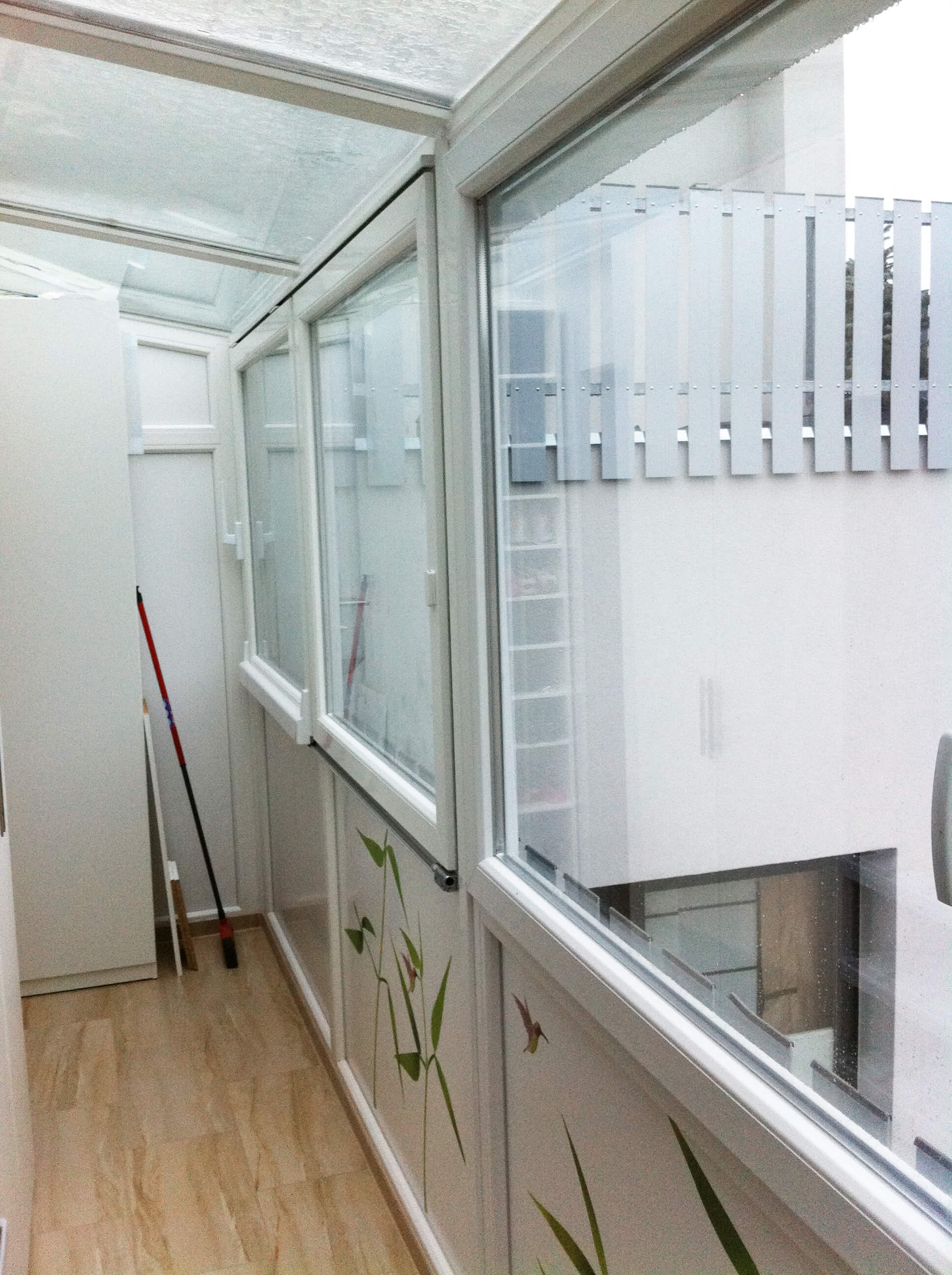 Schiebefenster Balkonverglasung