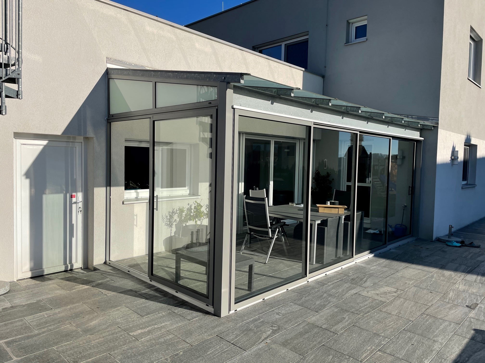 Schiebetür Schienensystem Terrasse