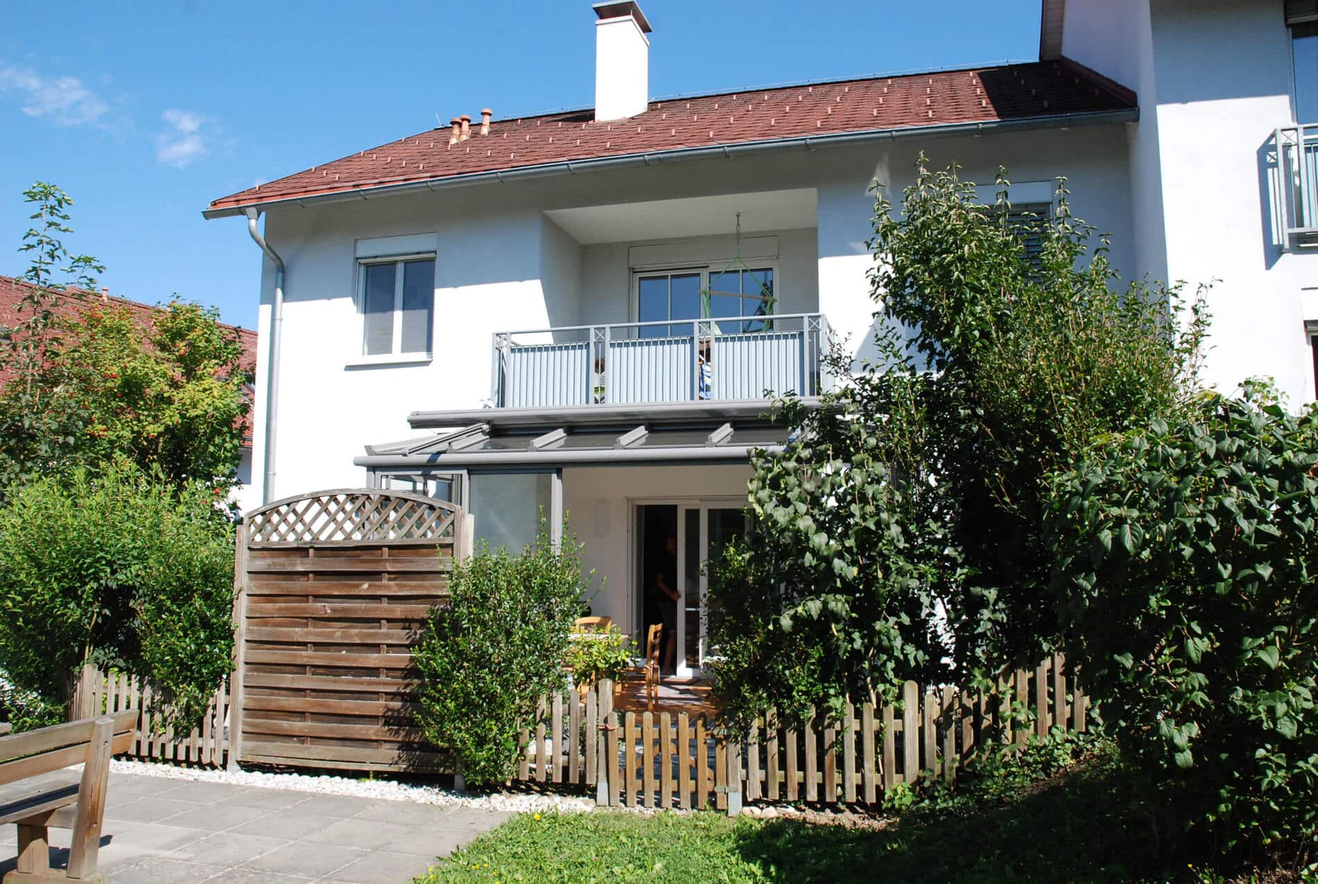 Sommergarten Alu unter Balkon