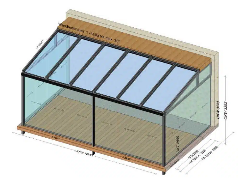 Sommergarten Glasschiebewand Planung & Beratung