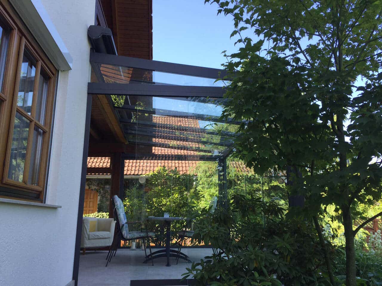 Sommergarten mit Beschattung