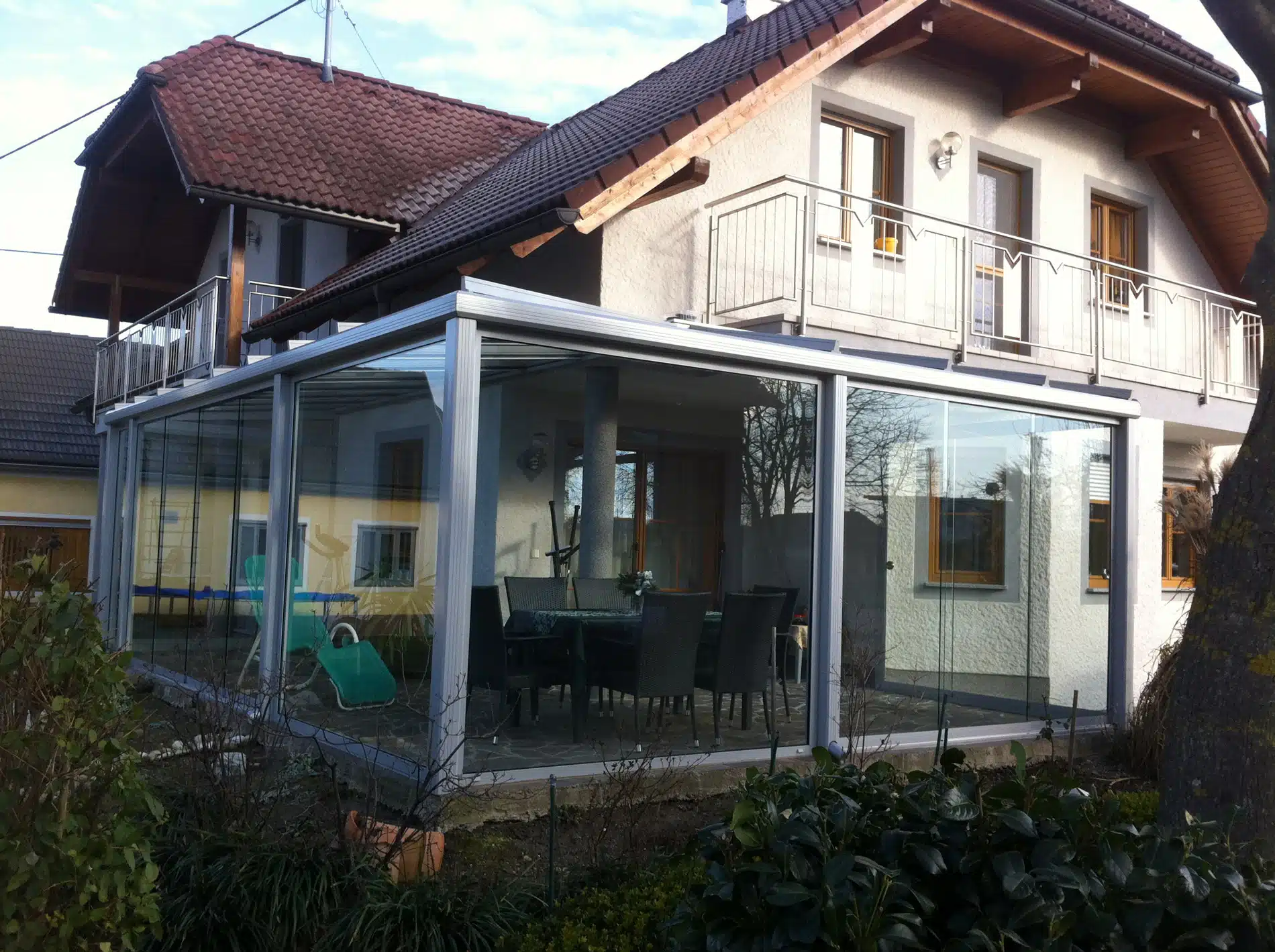 Sommergarten Überdachung Glas