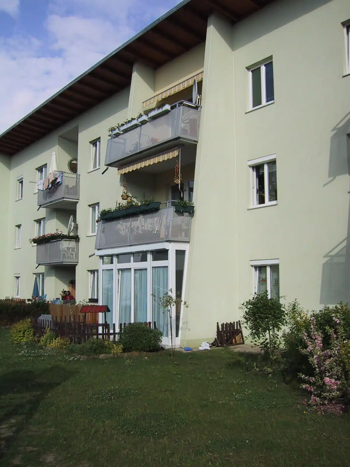 Terrasse mit Glas schließen