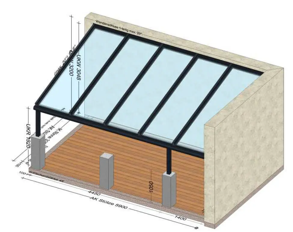 Terrassendächer mit Sicherheitsglas - Alukonstruktion nach Maß