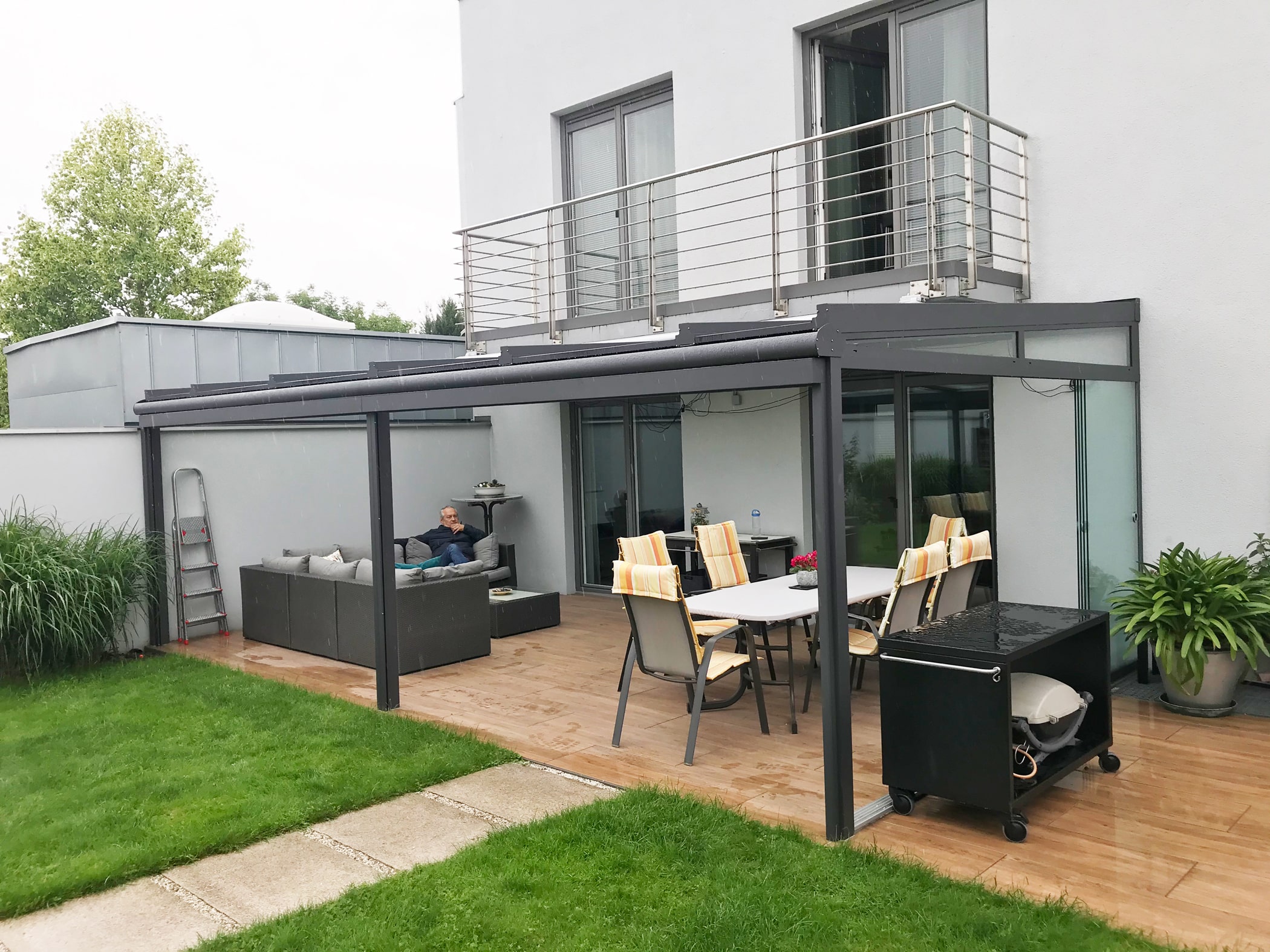 Terrassenüberdachung Alu Glas nach Maß