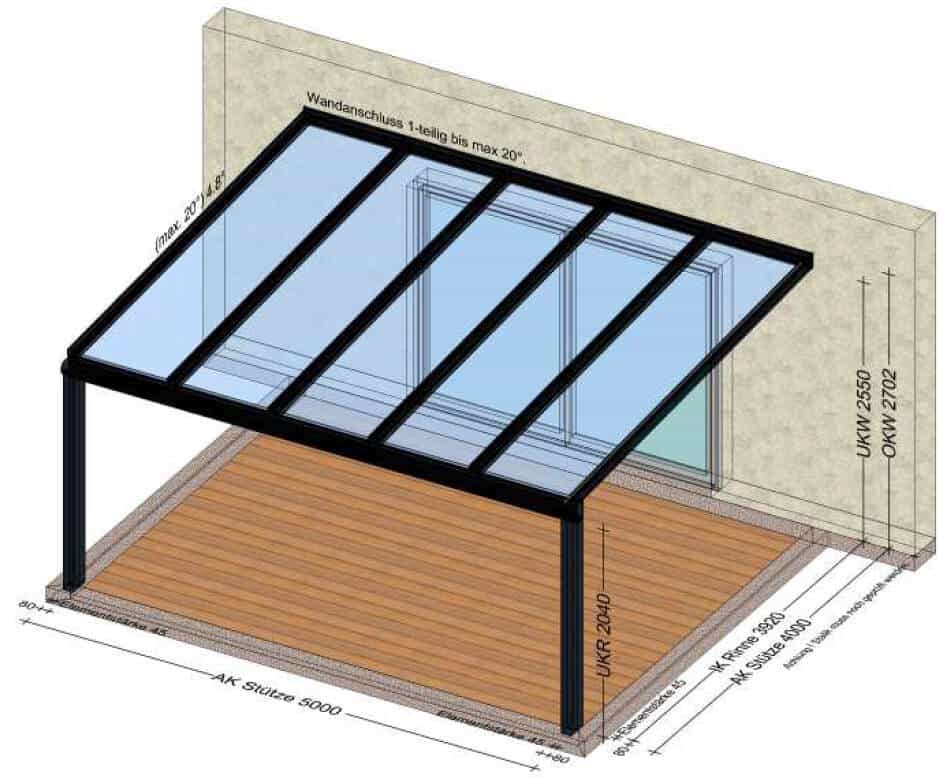 Terrassenüberdachung auf Maß