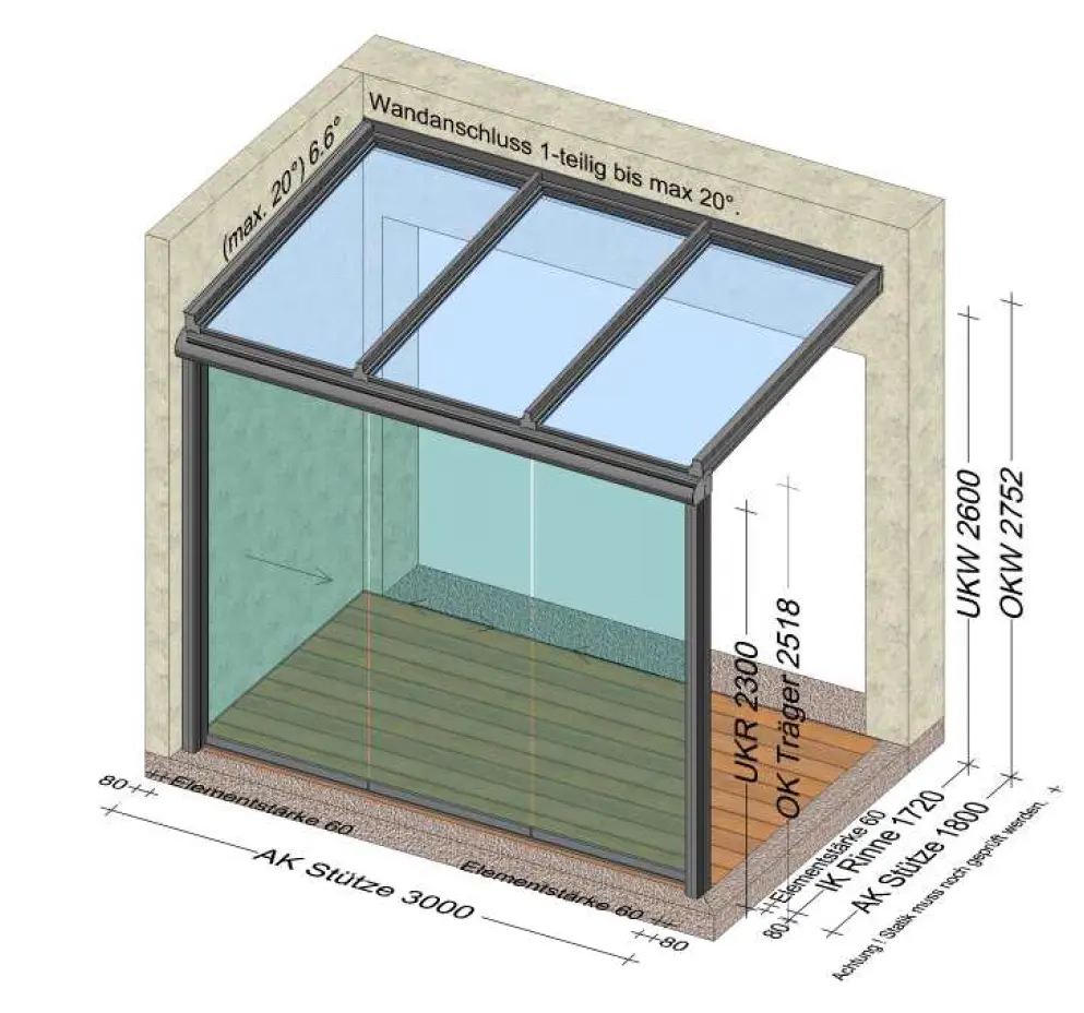 Terrassenüberdachung Planung in 4261 Rainbach