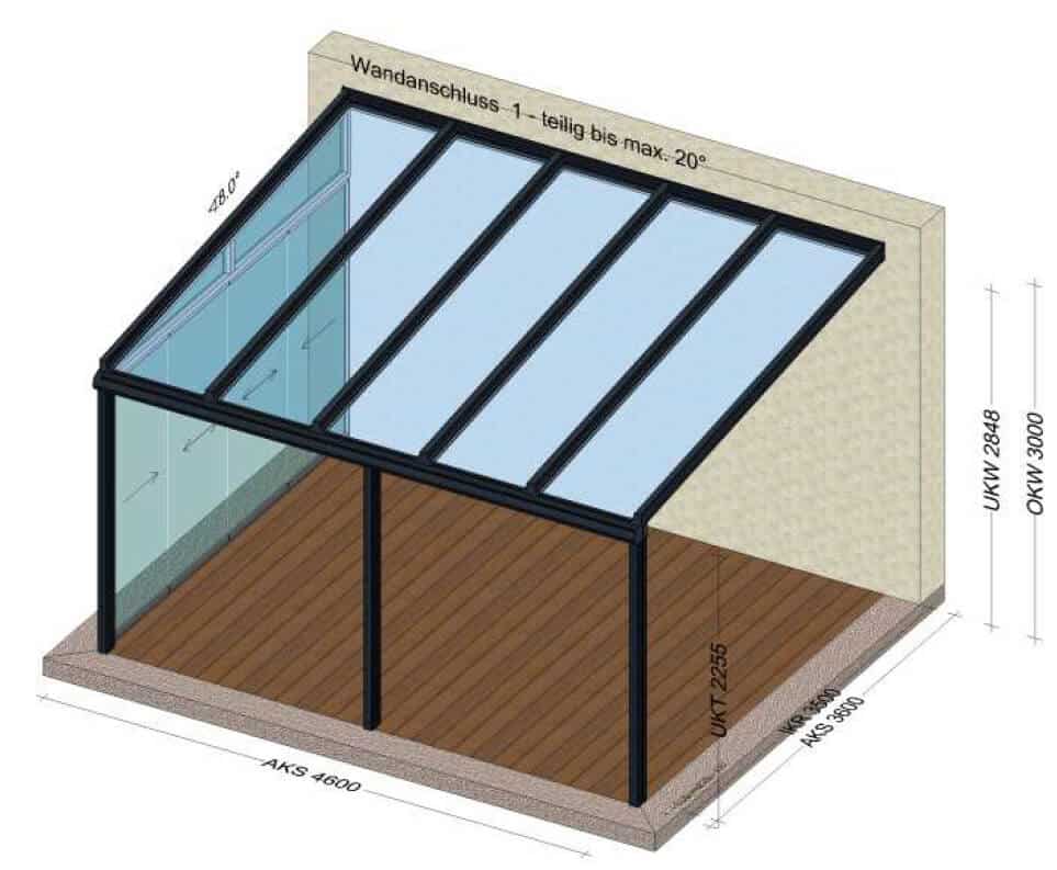 Terrassenüberdachungen mit Seitenverglasungen in Oberösterreich
