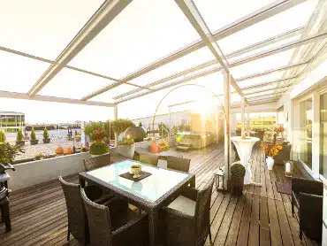 Terrassenverglasung Dachterrasse