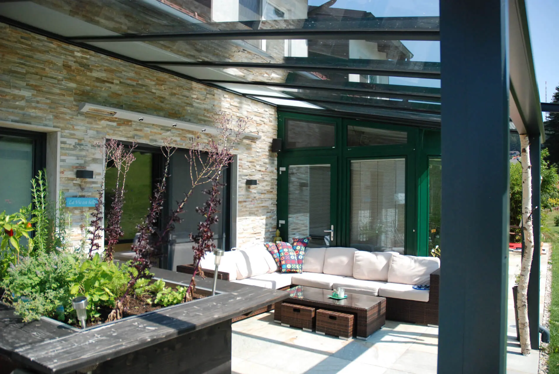 VSG-Glasdächer für Terrasse