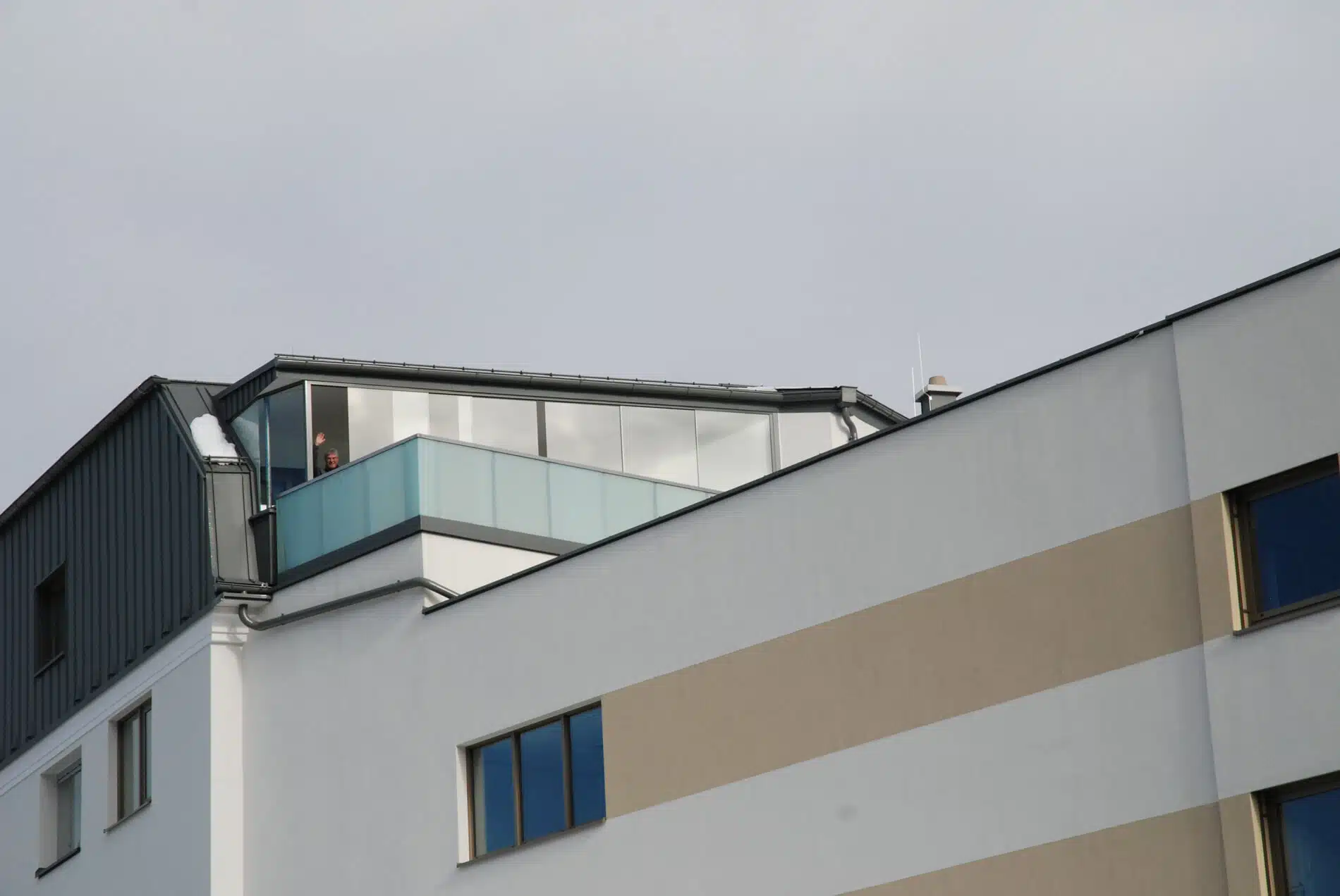 Wetterschutz auf Dachterrasse aus Glas