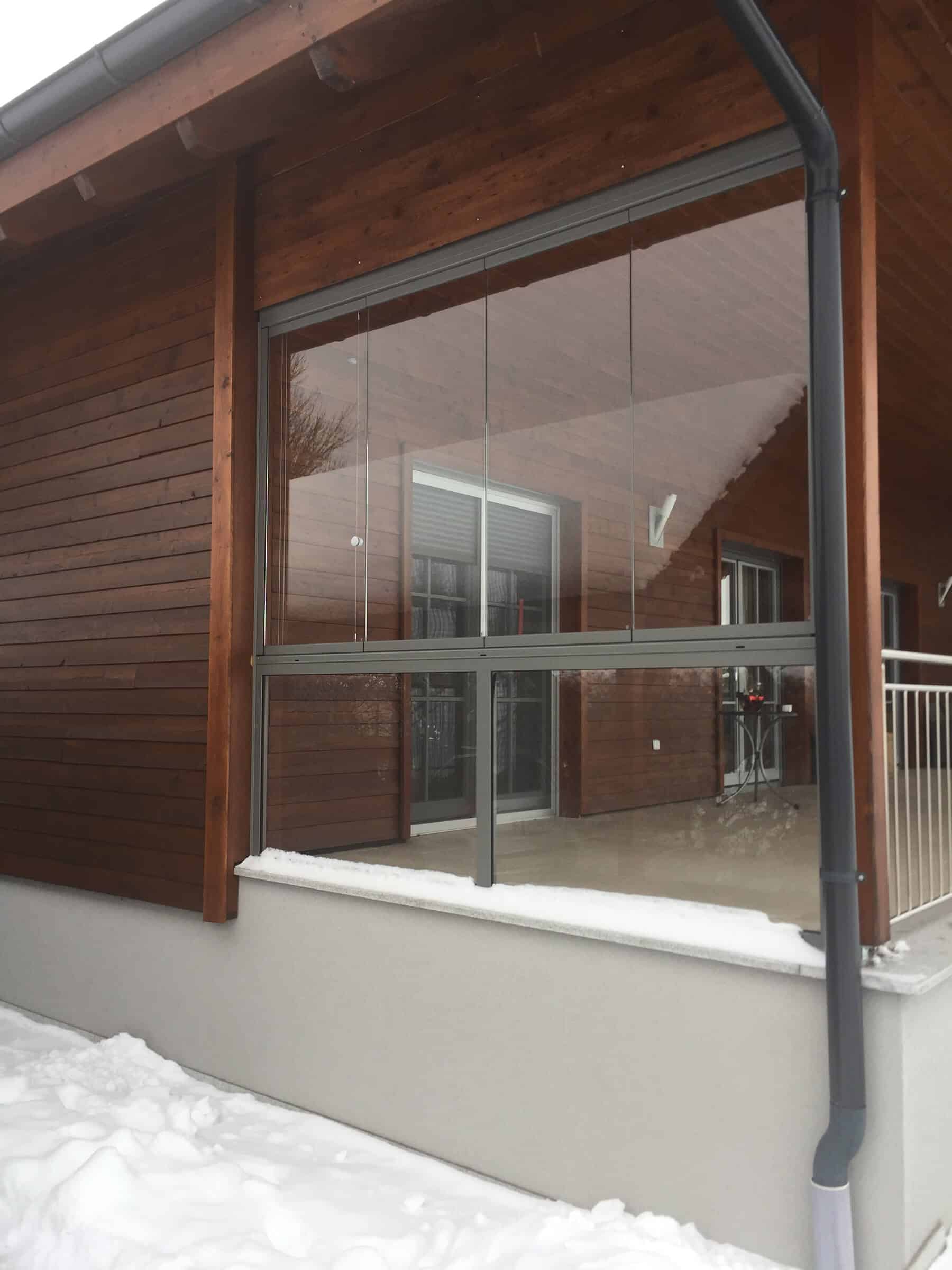 Windschutz Terrasse transparent