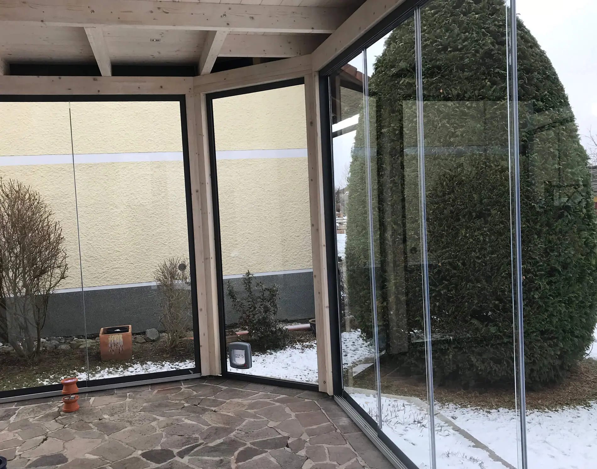 Wintergärten aus Holz und Glas
