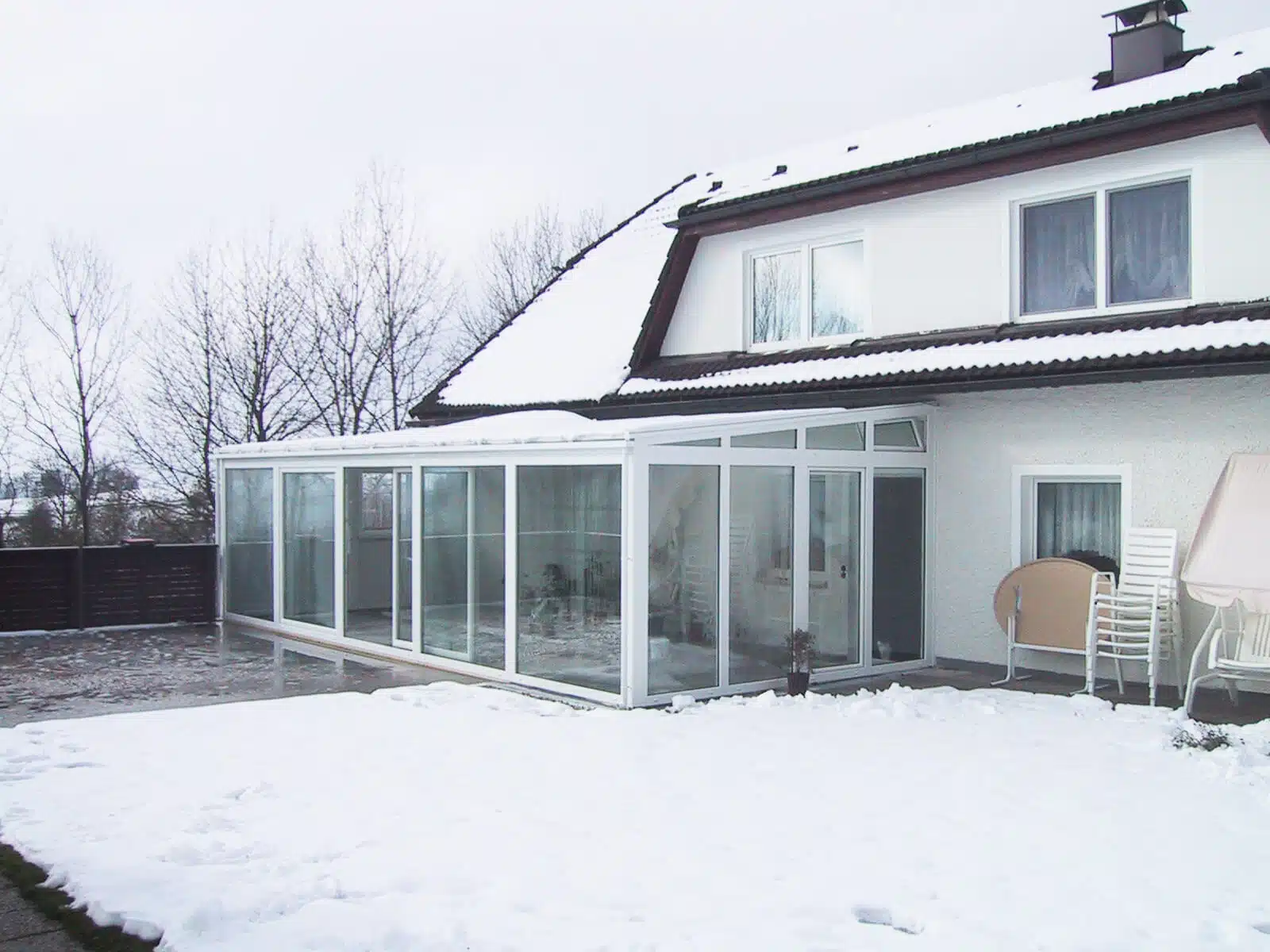 Wintergarten Anbau an Einfamilienhaus