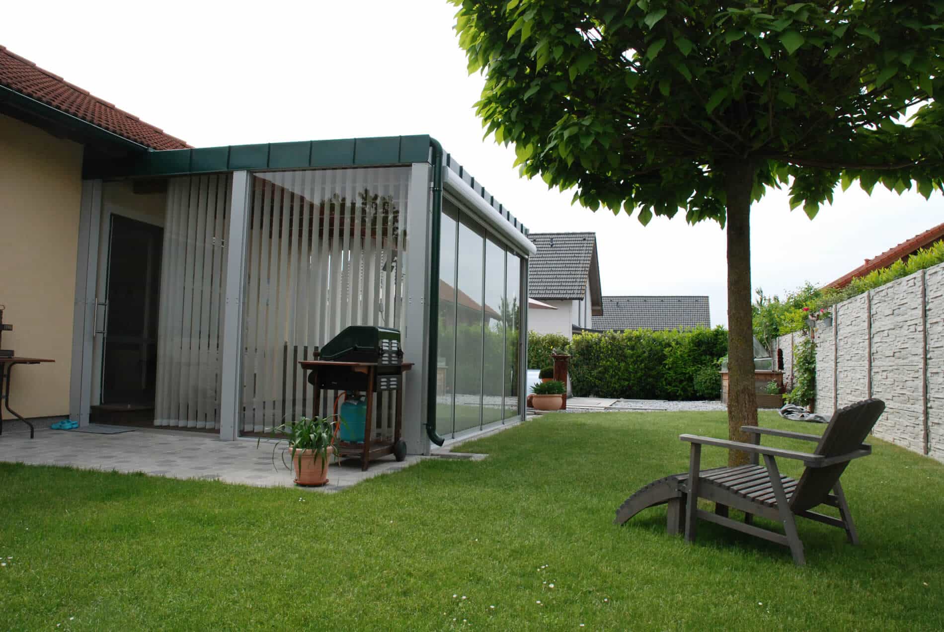 Wintergarten Anbau ohne Glasdach