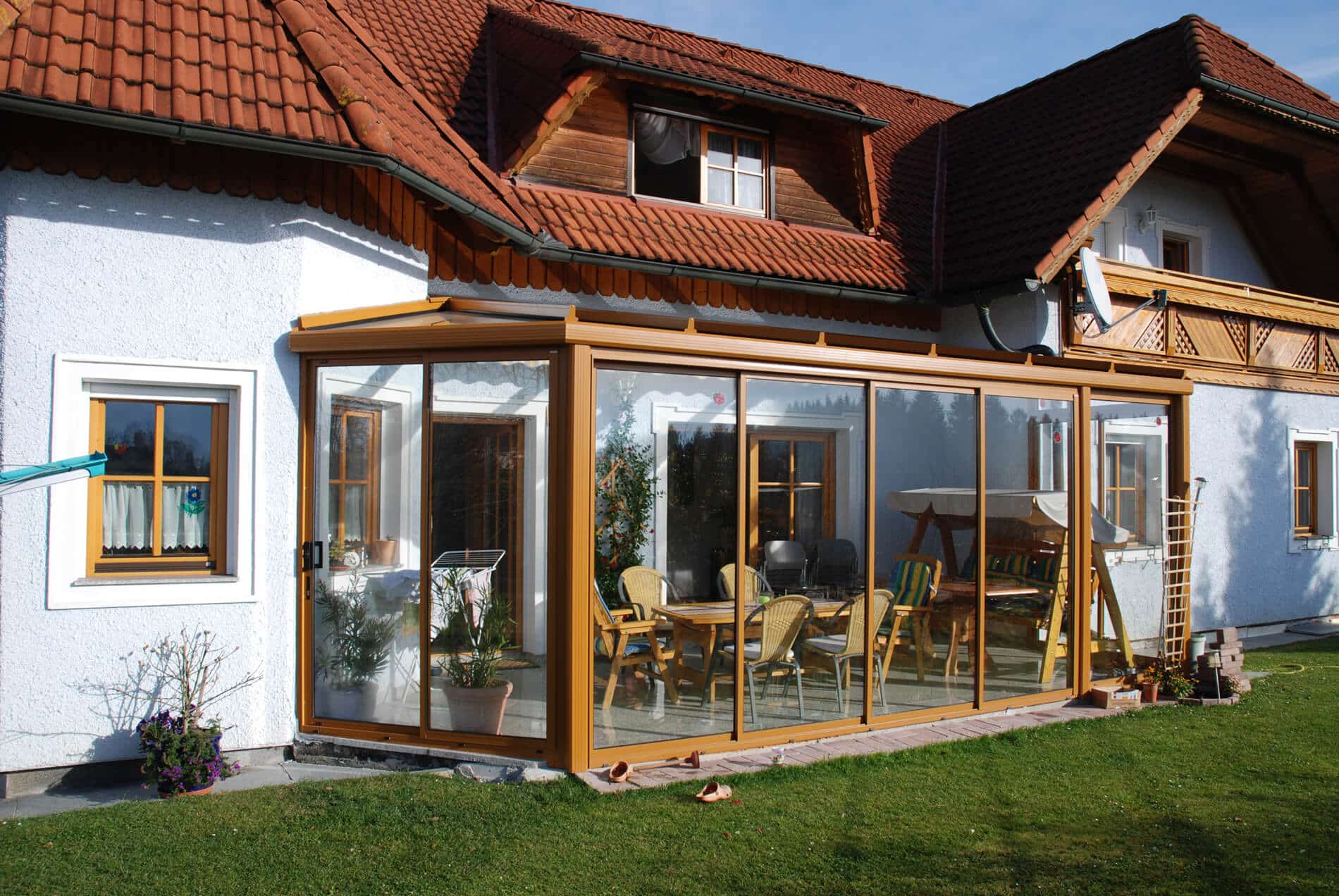 Wintergarten Alu Glas