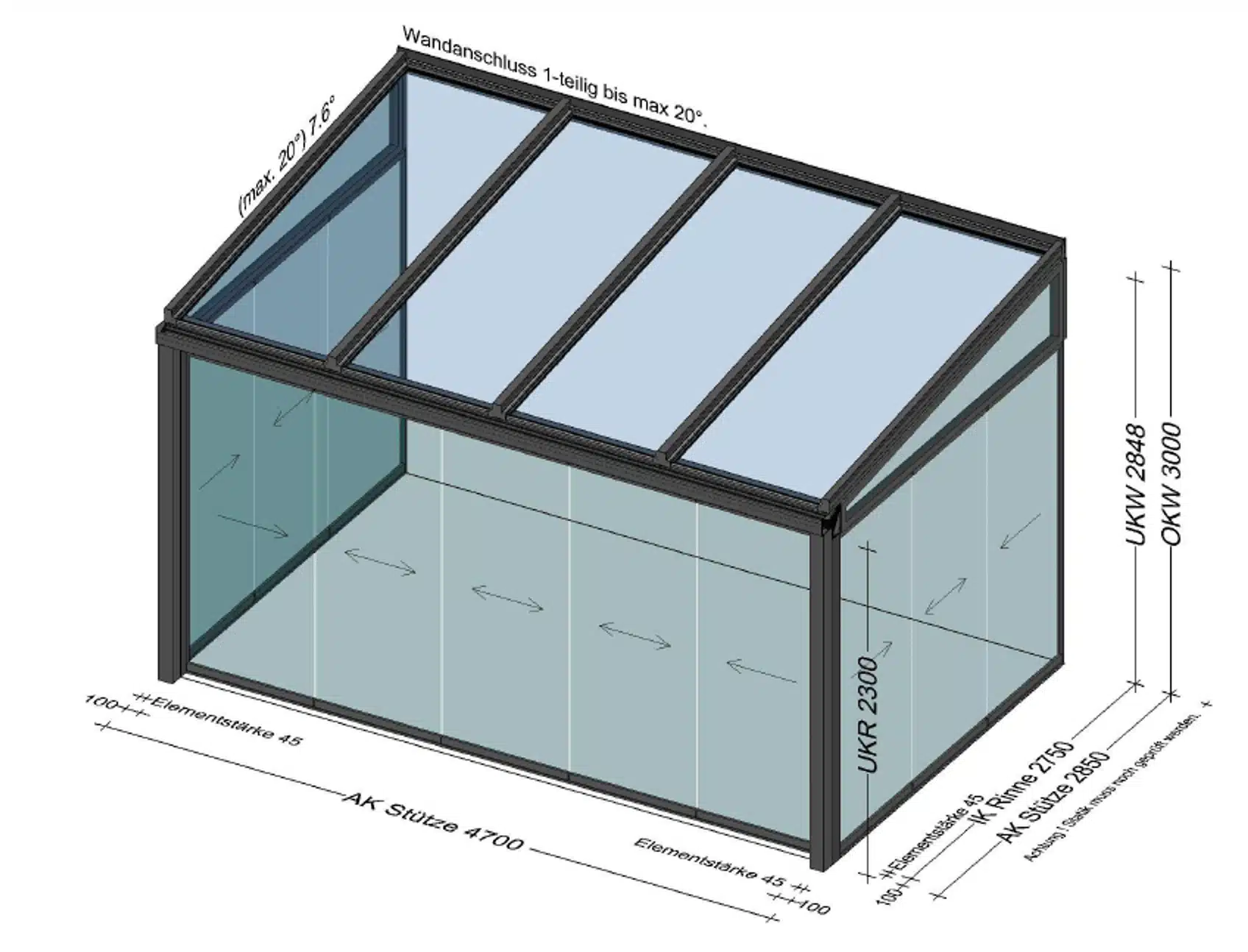 Wintergarten Glasschiebewände BV in Bad Schalleerbach