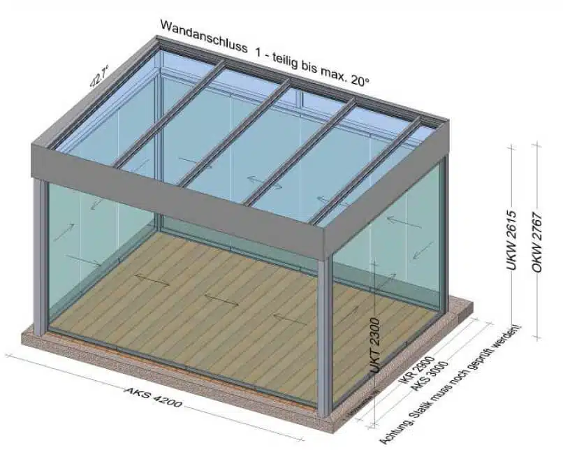 Wintergarten Metall