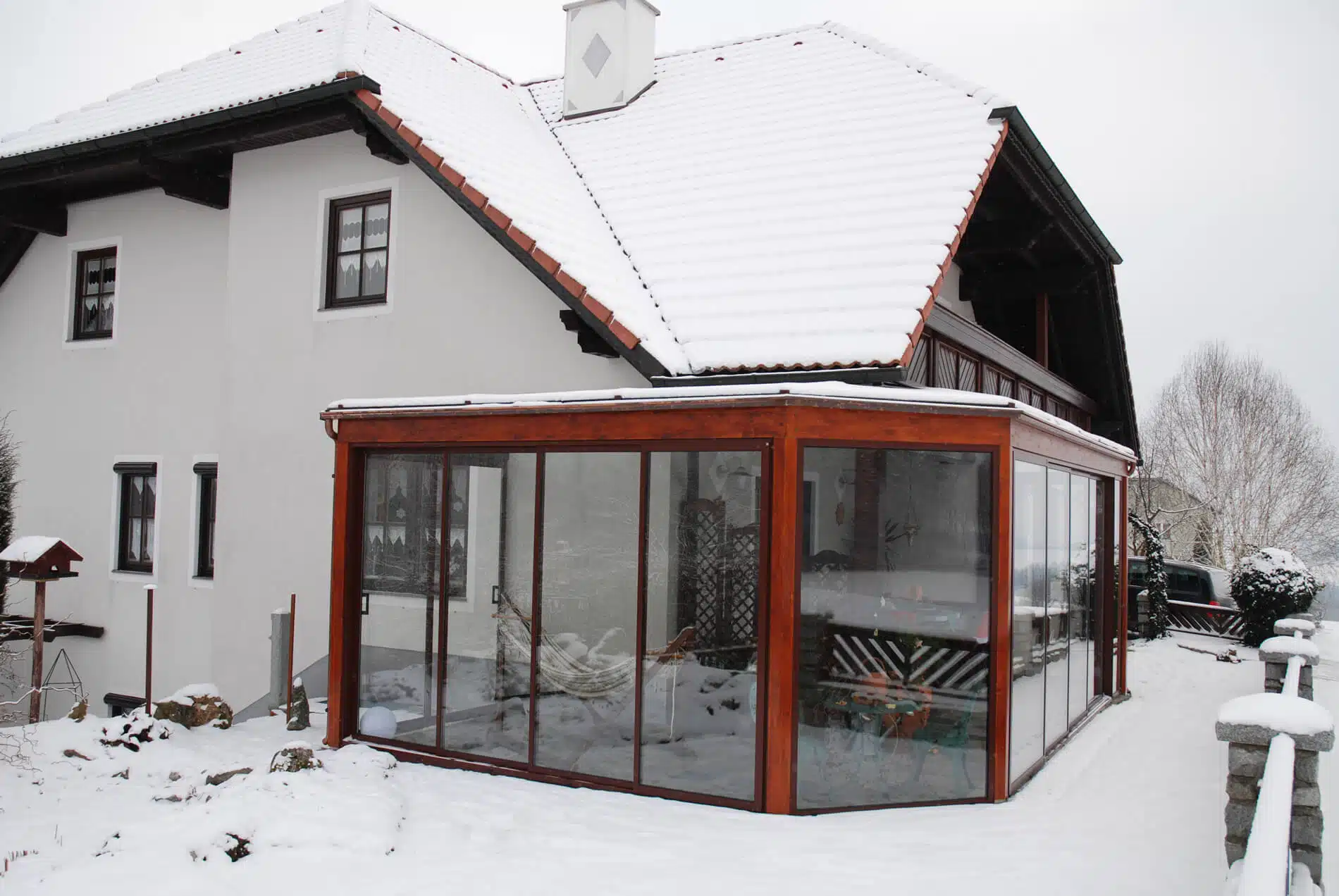 Wintergarten schiebbar zum Öffnen