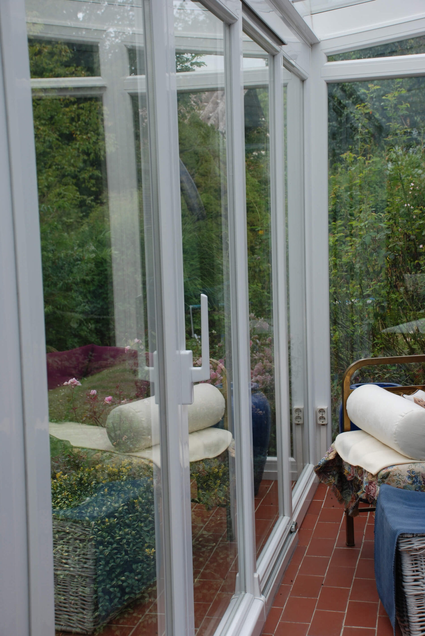 Wintergarten Schiebeelemente in Kunststoff