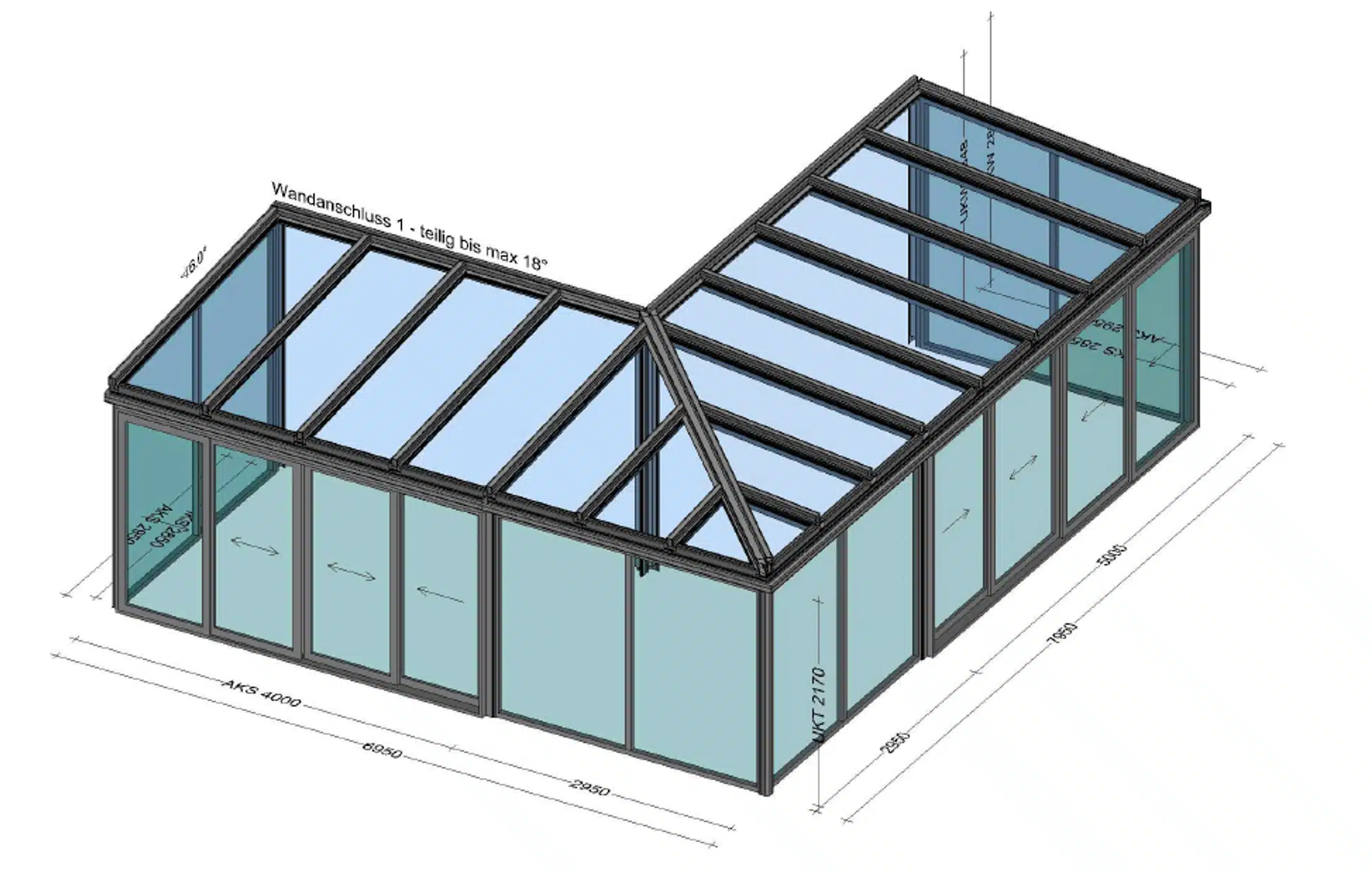 Wintergarten Schiebesysteme aus Alu und Glas