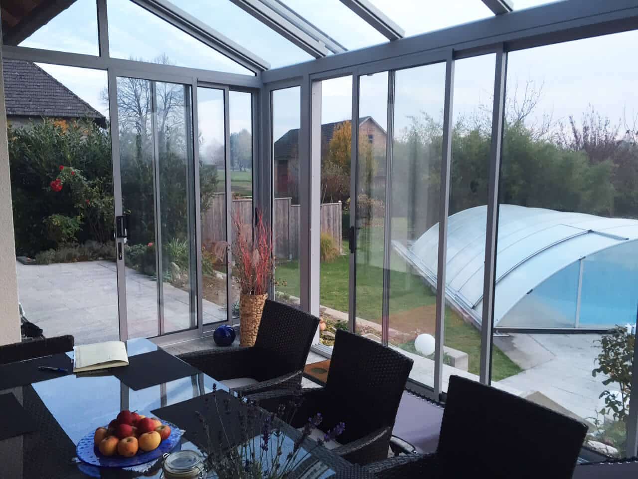 Wintergarten Schiebetüren Isolierglas