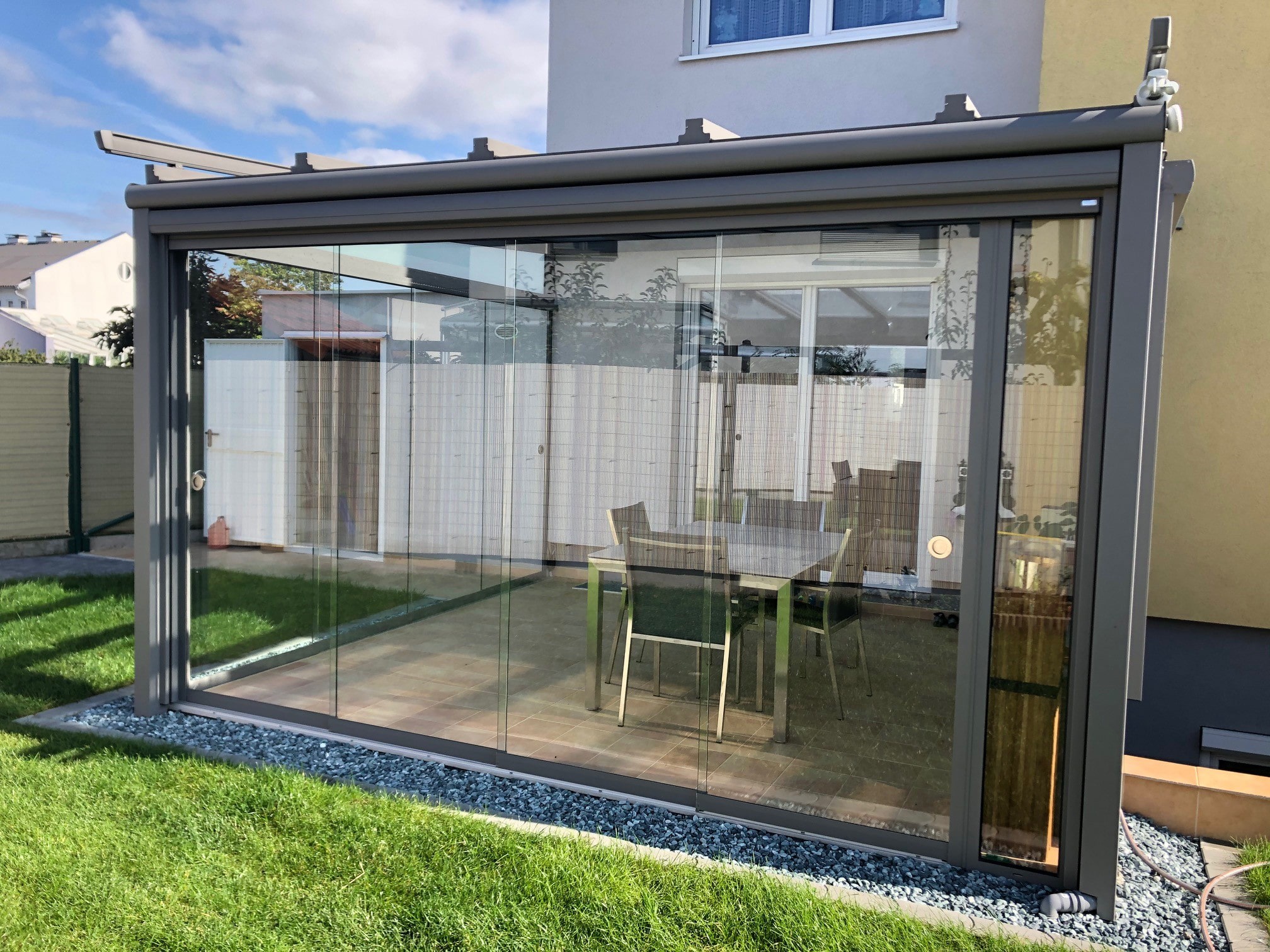 Wintergarten Sommergarten - Aluminium - Projektort Oberösterreich