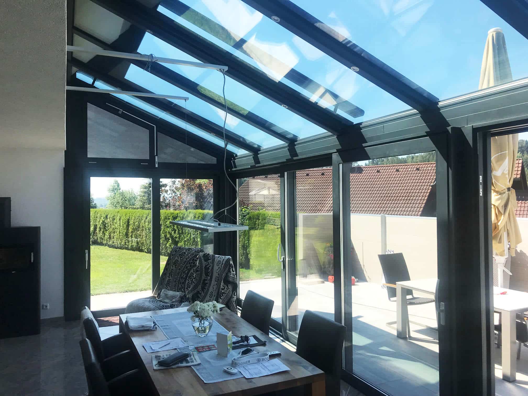 Wintergarten zum Wohnen in Walding montiert