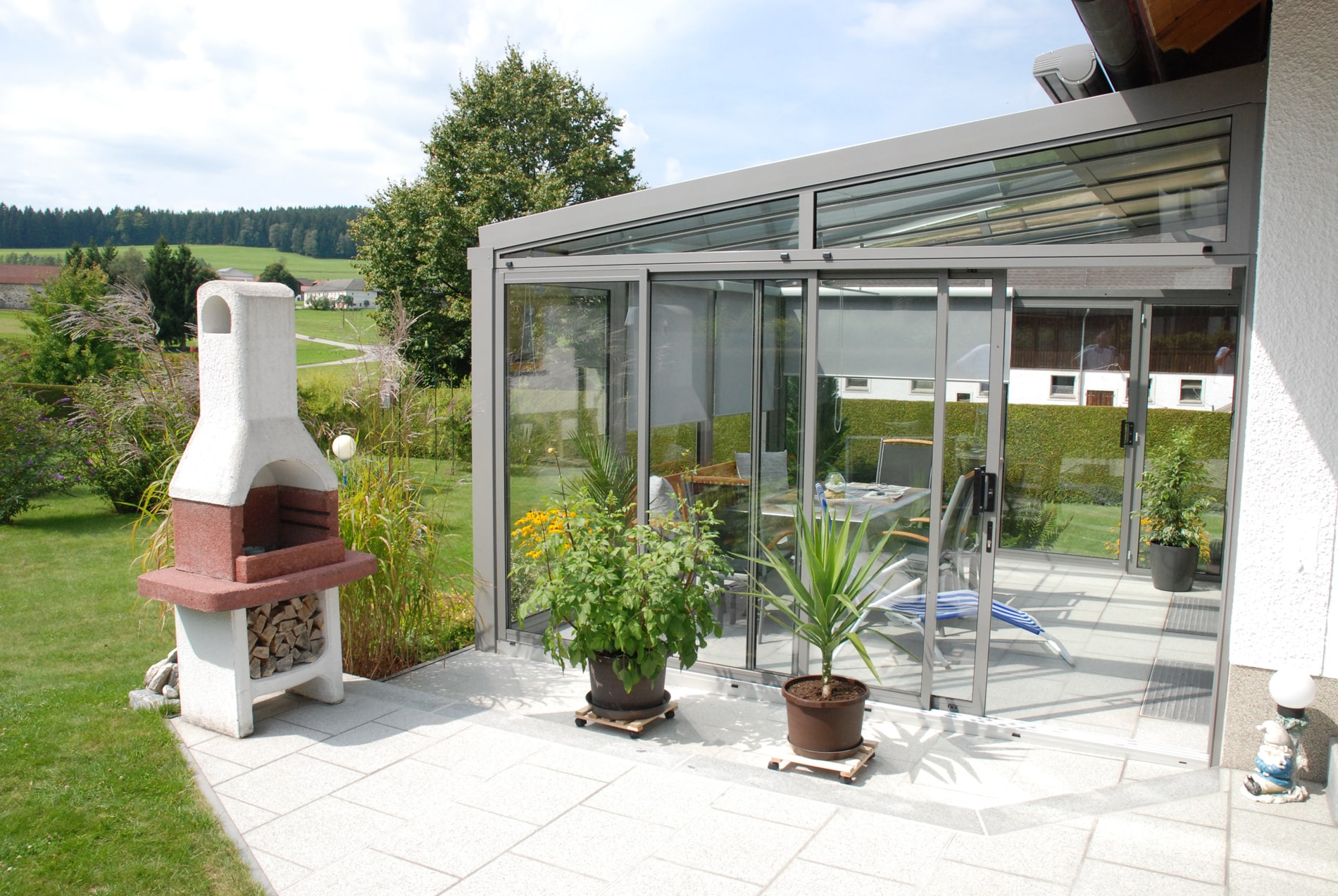 Wintergartenanbau Haus