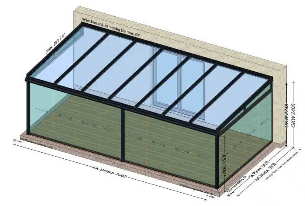 Wintergartenbau Planungsbeispiele