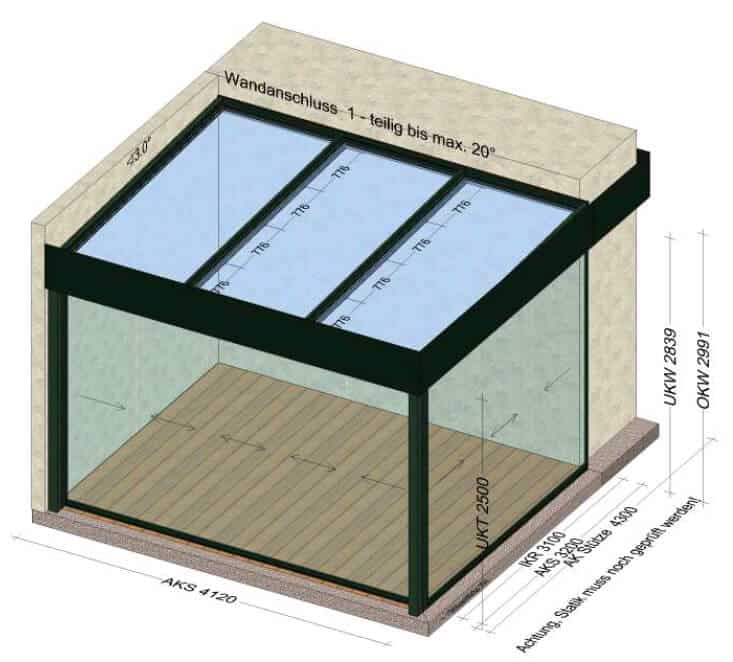 Wintergartenverglasung